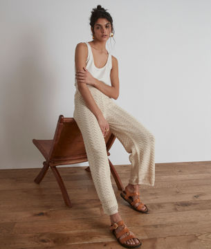 Picture of LUCY CROCHET WIDE-LEG TROUSERS